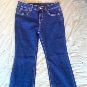 Low Waisted, Flared Jeans